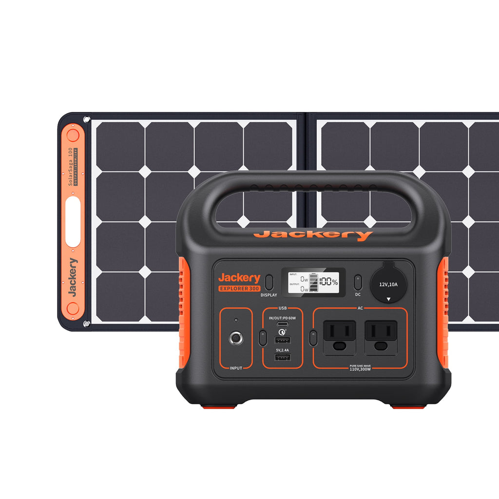 Jackery Portable Power Station, 293Wh Lithium Battery, 110V/300W AC