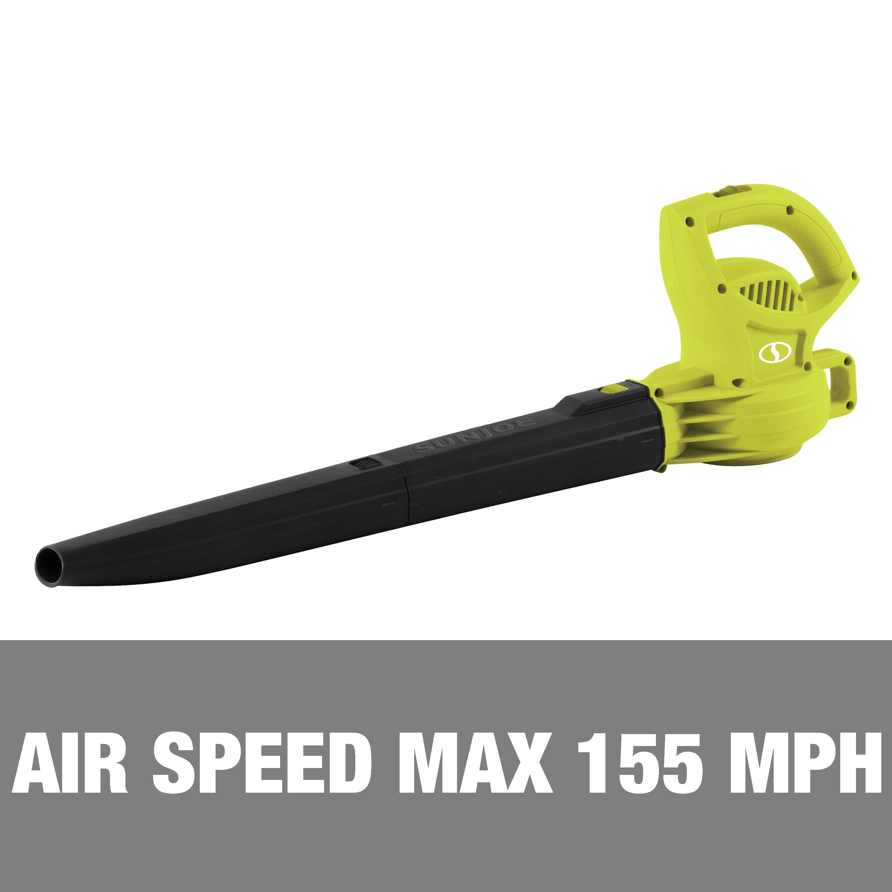 Sun Joe All-Purpose Electric Leaf Blower, 6-Amp, 155-mph, 260-CFM - Green