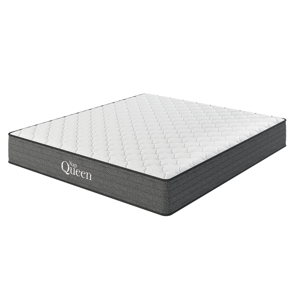 NapQueen Victoria 10" Medium Firm, Hybrid of Cooling Gel Infused Memory Foam and Pocket Spring Mattress, Queen Size
