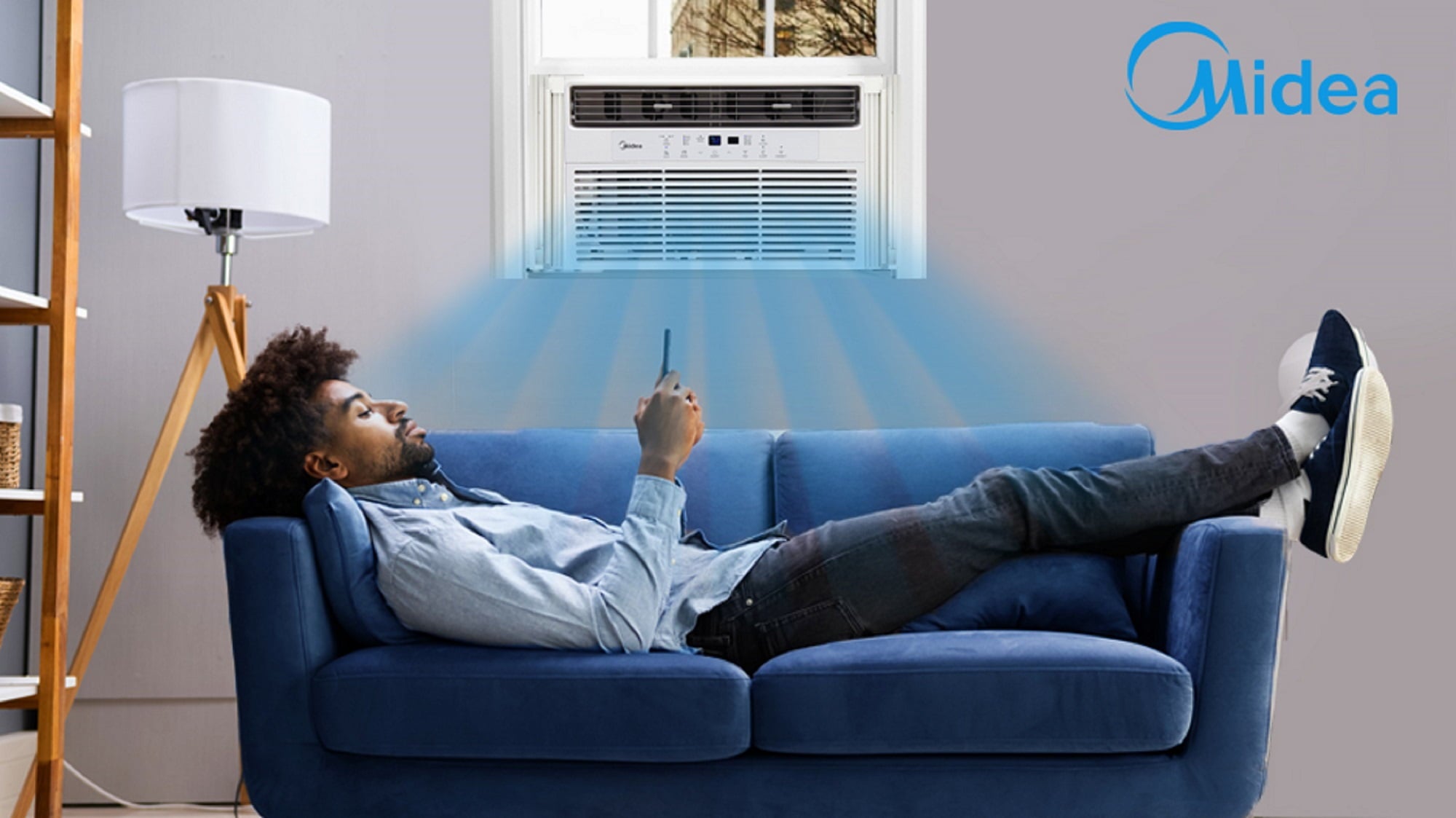 Midea 5,000 BTU 115V Window Air Conditioner with ComfortSense Remote, Black, MAW05R1WBL
