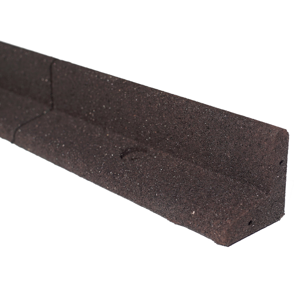 Eco Border 3" x 48" Black Rubber No Dig Landscape Garden Border Edging (Pack 6)