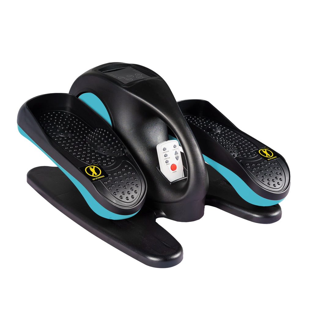 PROHIKER Under Desk Elliptical Machine for Home, Under Desk Bike Pedal Exerciser Electric Seated Elliptical, Compact Portable Elliptical Ellipse Leg Exerciser for Home, Blue