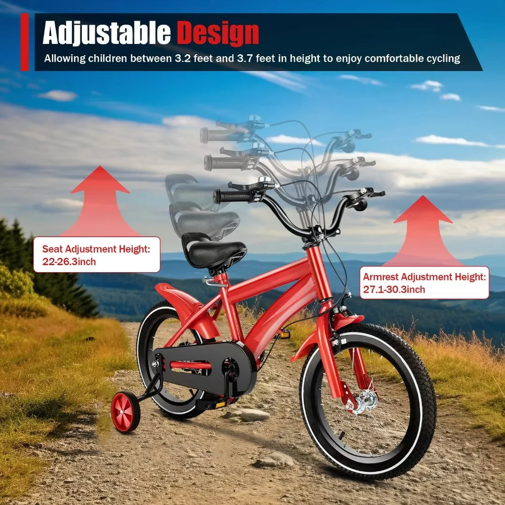 TFCFL 14 inch Kids Bike Bicycle Children Cycle Bikes Gift With With Safety Training Wheels