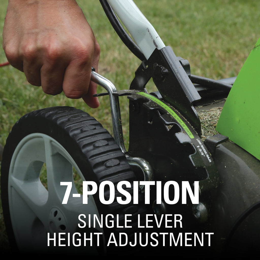 Greenworks 13 Amp 21" Corded Electric Walk-Behind Push Lawn Mower 25112