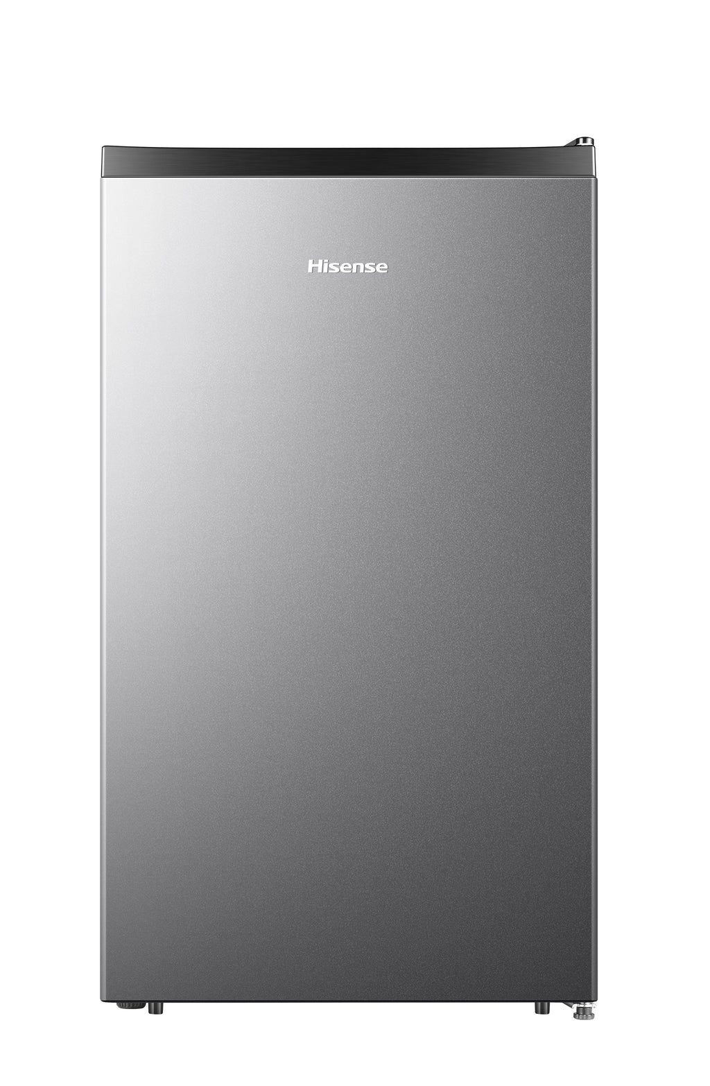 Hisense 4.4 Cu ft. Single Door Mini Fridge with Chiller, Silver 18.7" Width