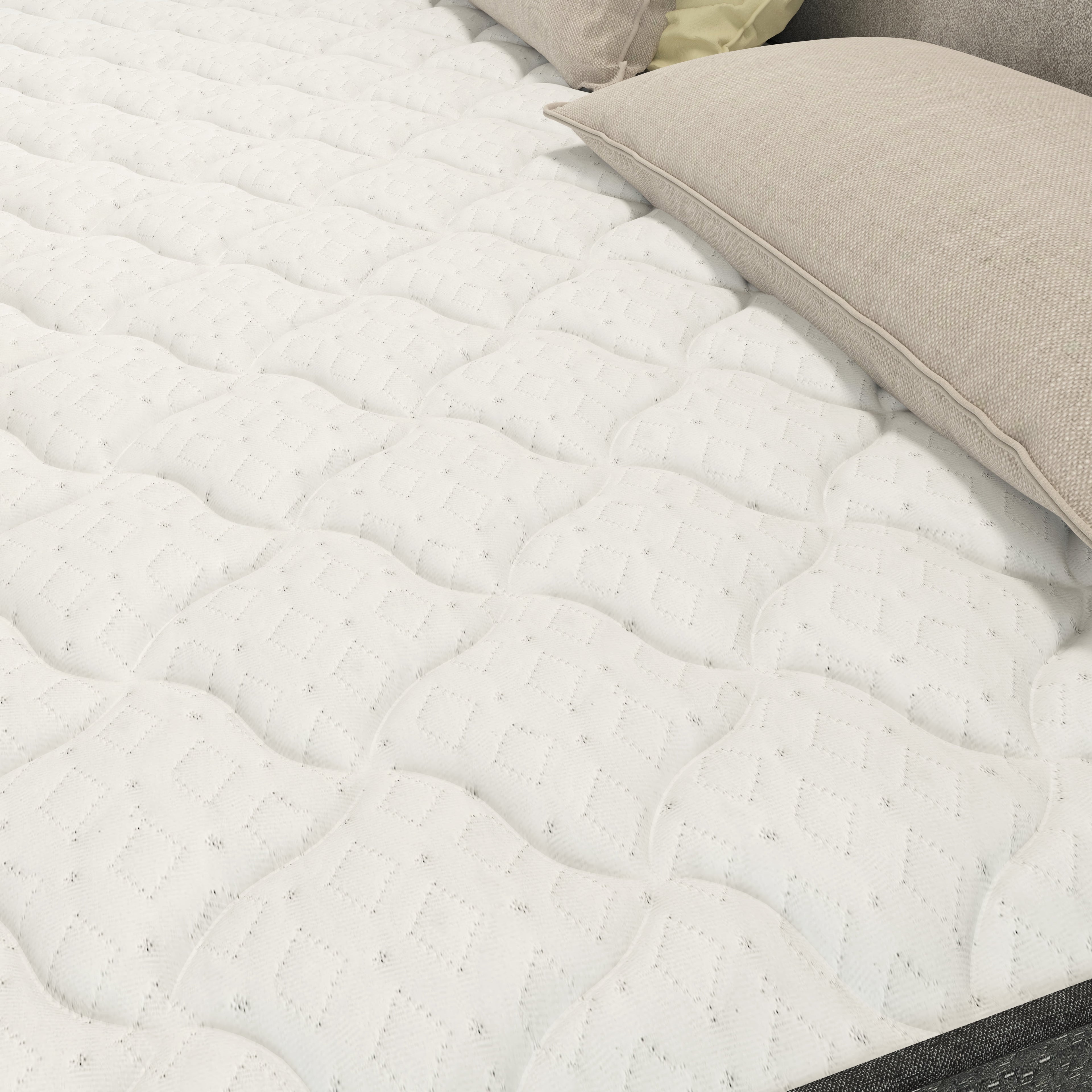 NapQueen Victoria 10" Medium Firm, Hybrid of Cooling Gel Infused Memory Foam and Pocket Spring Mattress, Queen Size