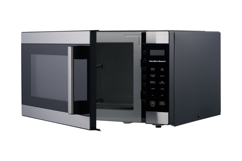 Hamilton Beach 1.6 Cu ft Sensor Cook Countertop Microwave Oven in Stainless Steel, New