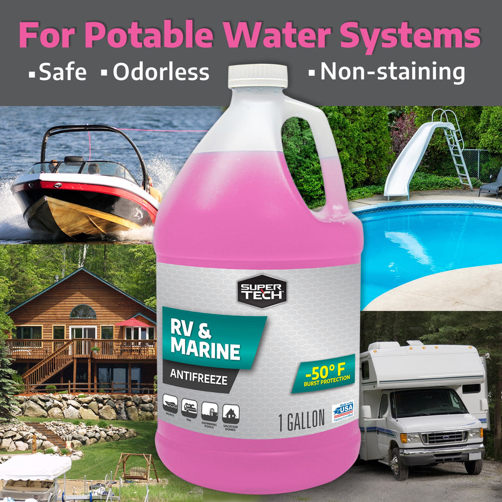 Super Tech RV and Marine Antifreeze, 1 Gallon