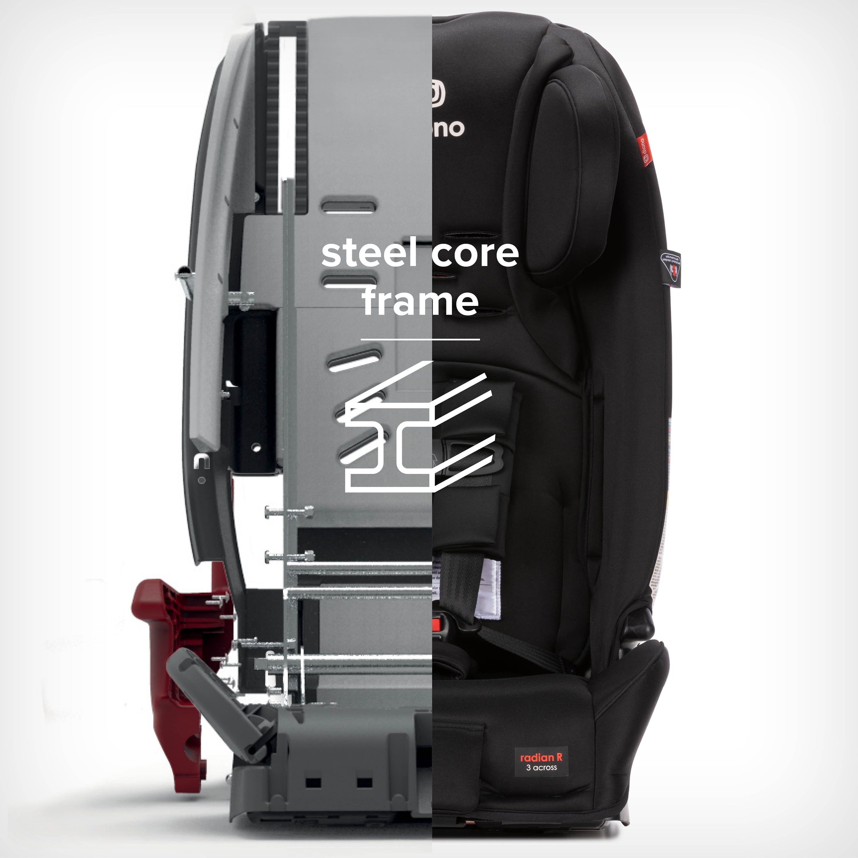 Diono Radian 3RX All-in-One Convertible Car Seat, Black Jet