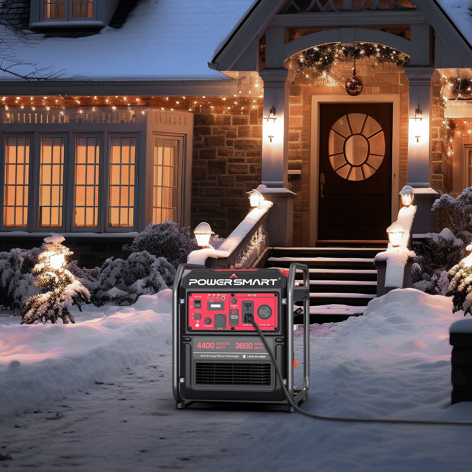 PowerSmart 4400-Watt Gasoline Generator for Outdoor and Home Use,EPA Compliant