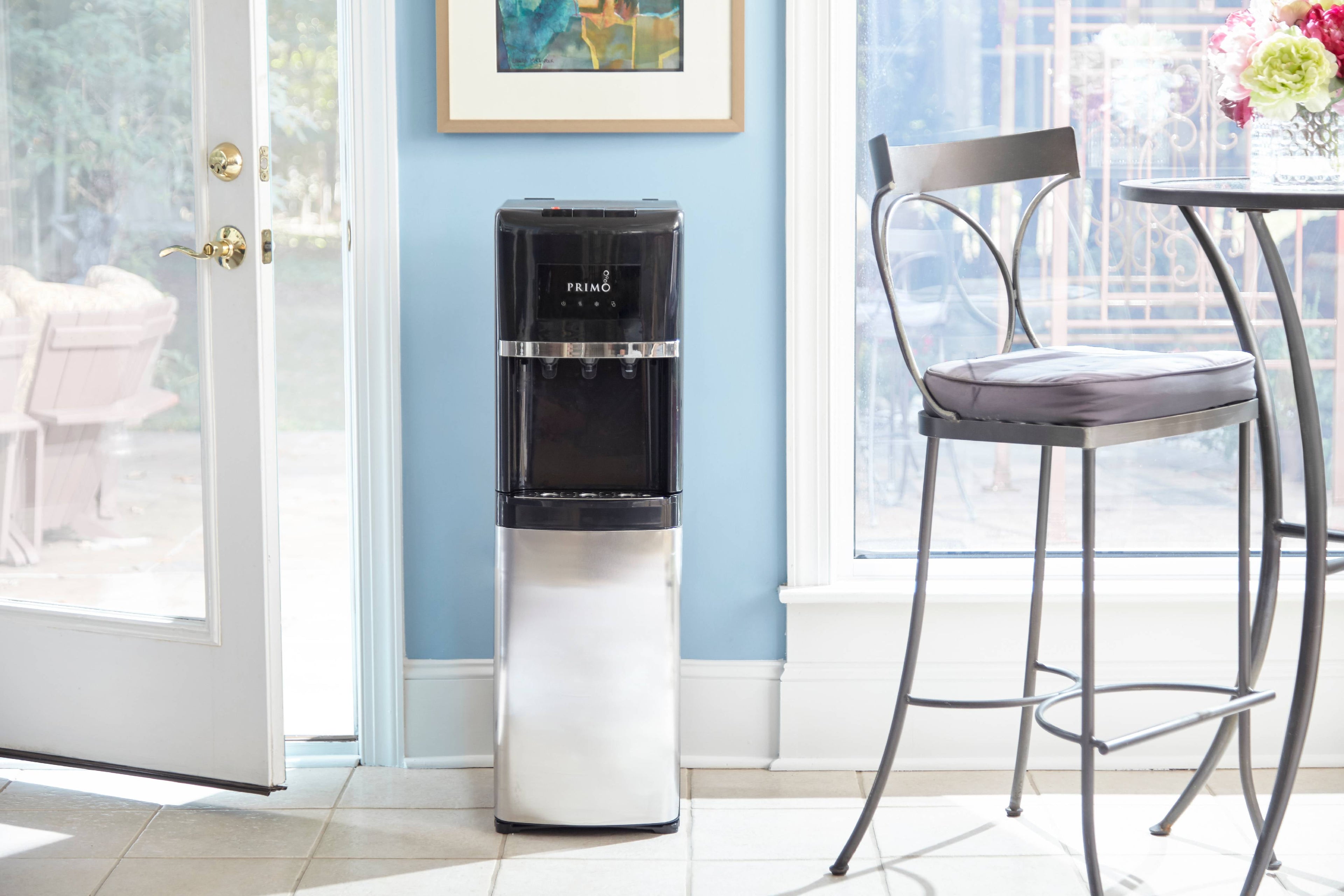 Primo Deluxe Water Dispenser Bottom Loading, Hot/Cold/Room Temp, Stainless