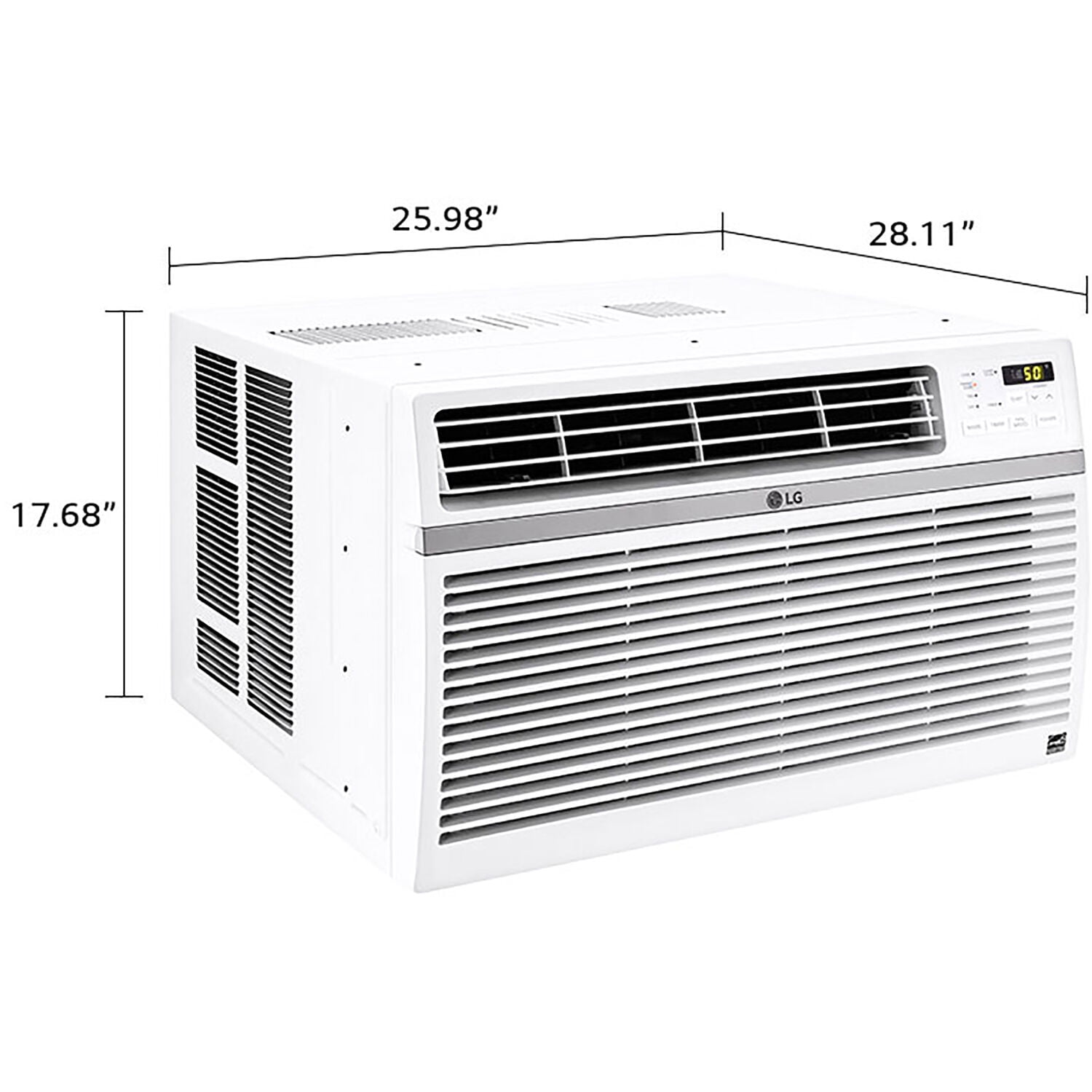 LG Energy Star 9,500 BTU 115V Dual Inverter Window Air Conditioner with Wi-Fi Control