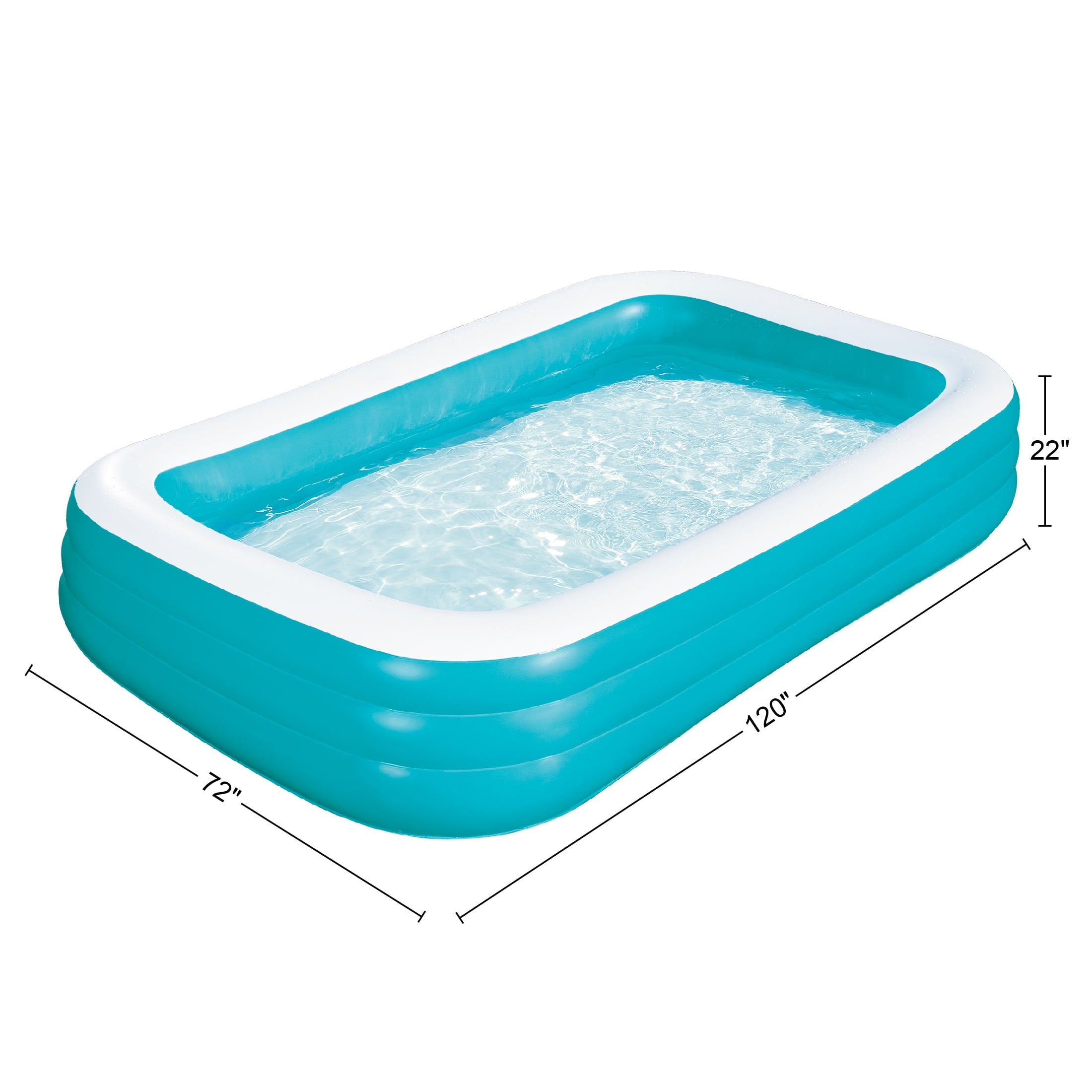 Bluescape Blue 10 ft Family Inflatable Swimming Pool, Round, Age 6 & up, Unisex