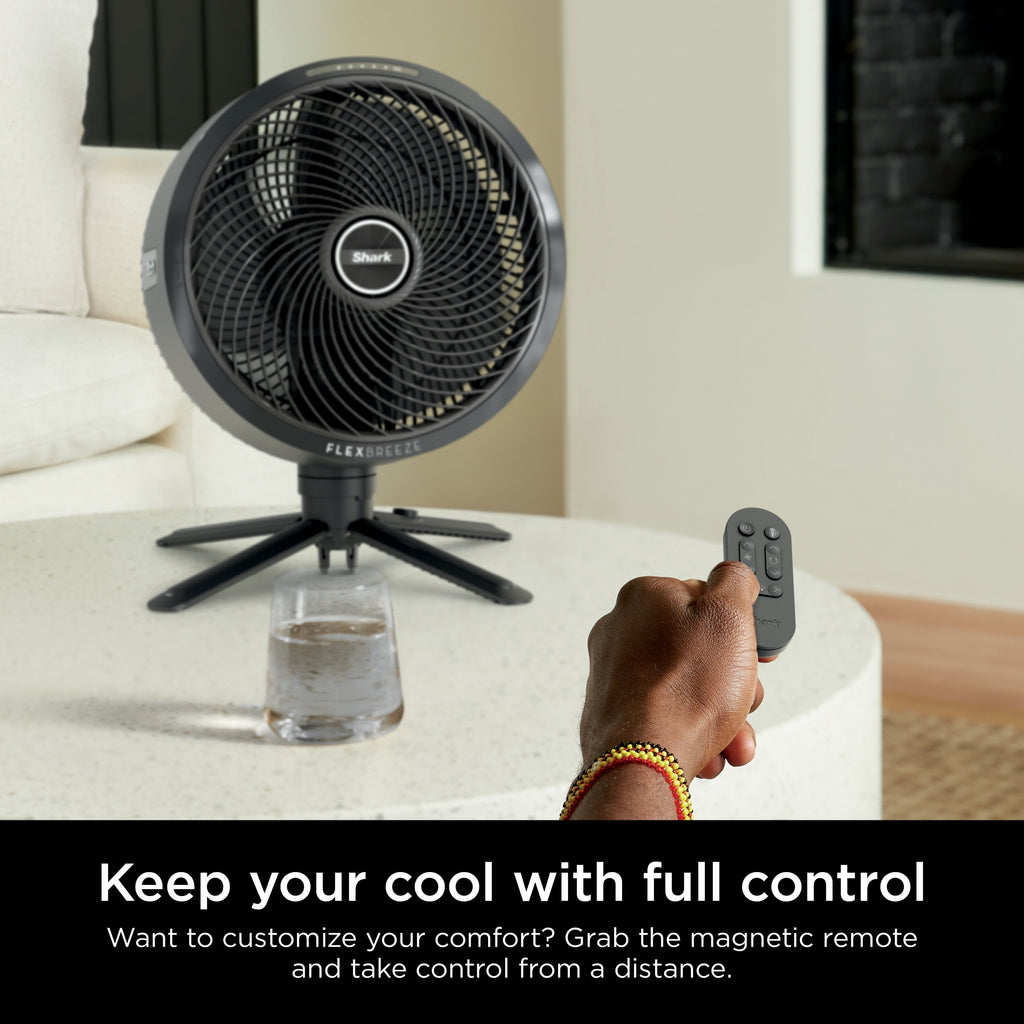 Shark FlexBreeze High-Velocity Cordless & Corded, Outdoor & Indoor Fan, Pedestal (37") to Tabletop (16"),FA200