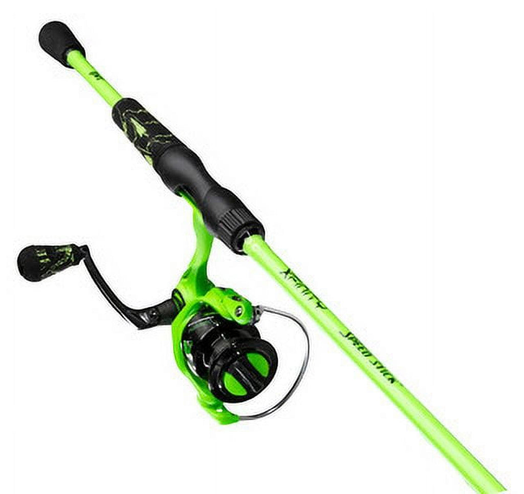 Lew's Xfinity Spinning Reel and Fishing Rod Combo, 6-Foot 6-Inch Rod, Green