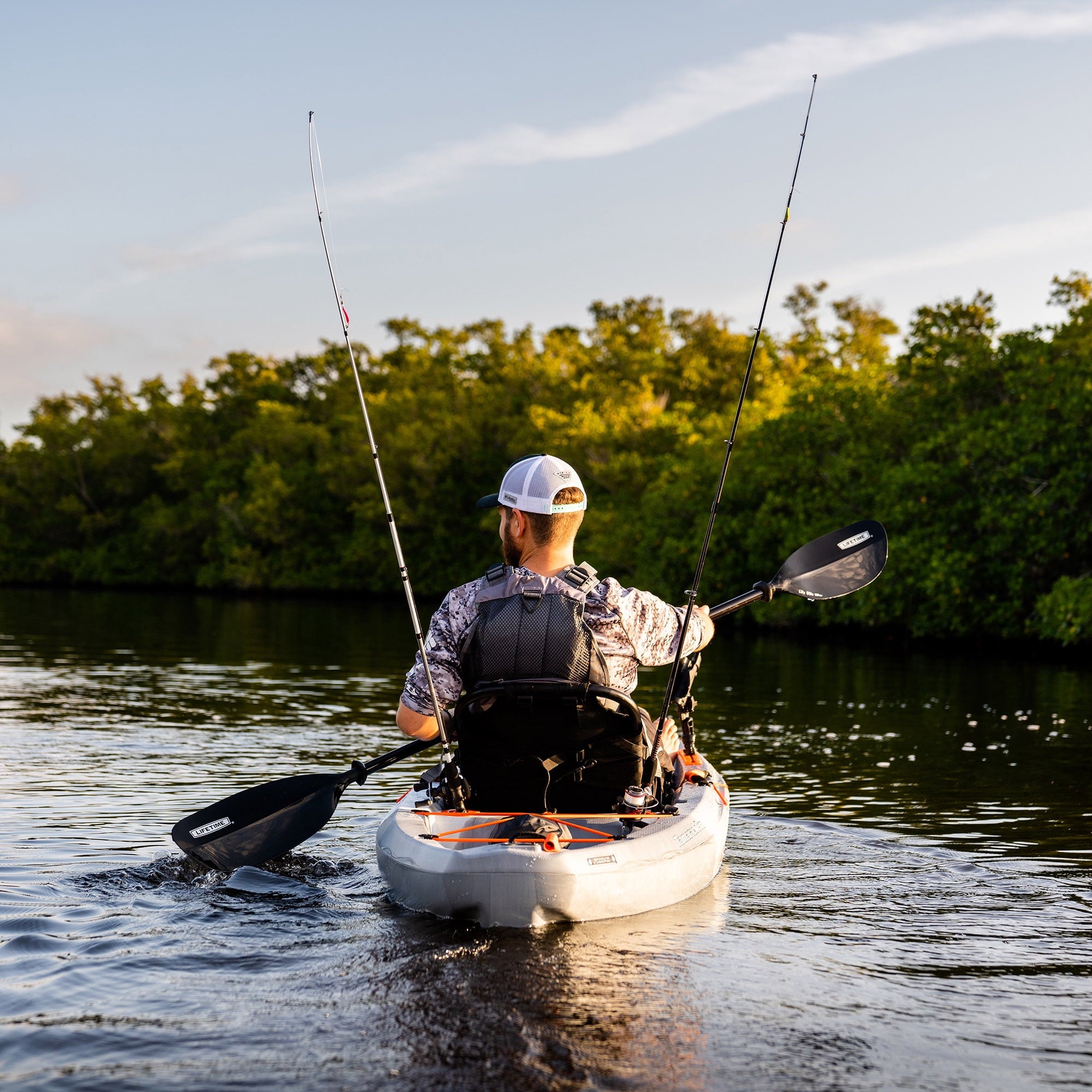 Lifetime Tamarack Pro 123 inch Sit-on-Top Kayak, Eclipse Fusion (91058)