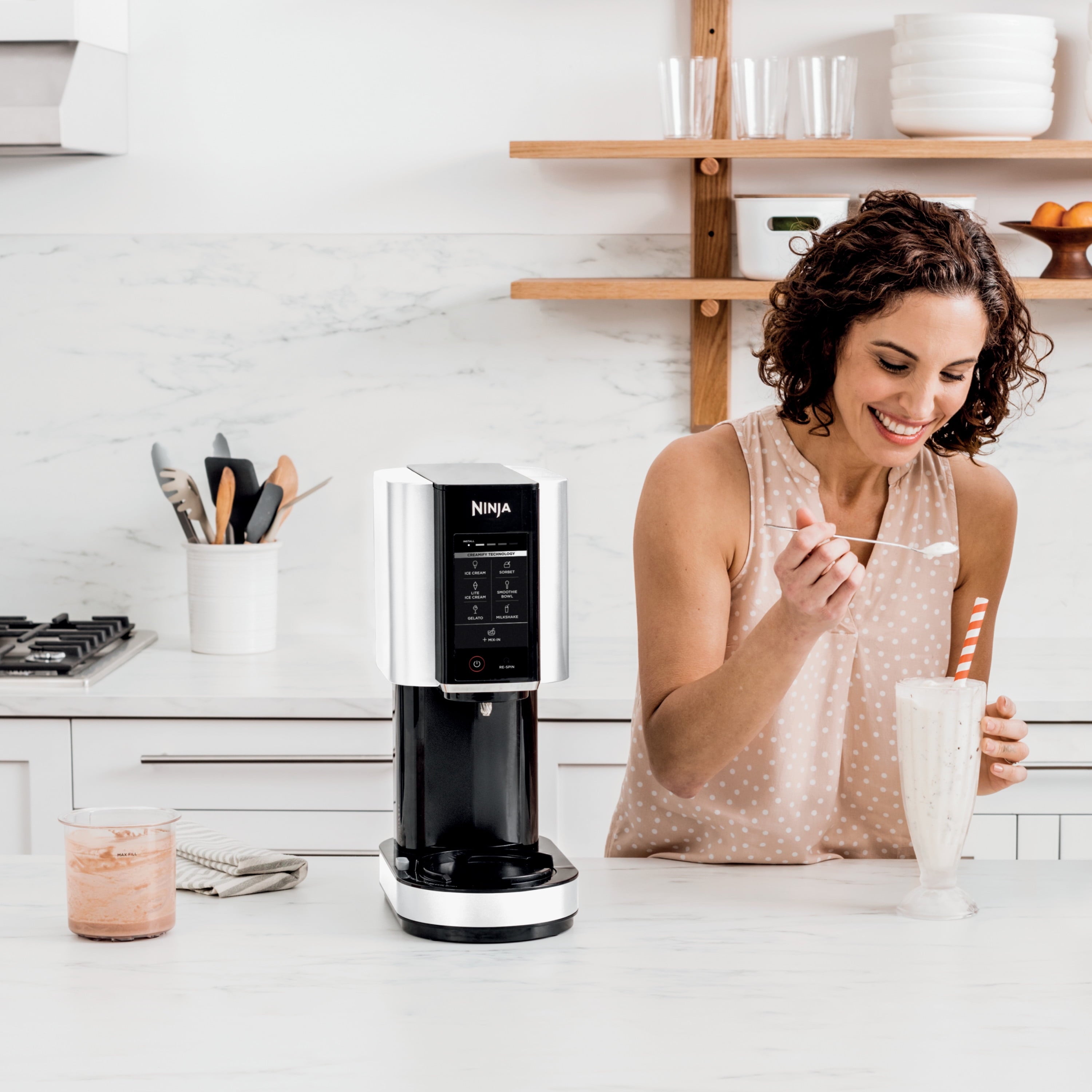 Ninja™ CREAMi™, Ice Cream Maker, 7 One-Touch Programs, Blue - NC301NV
