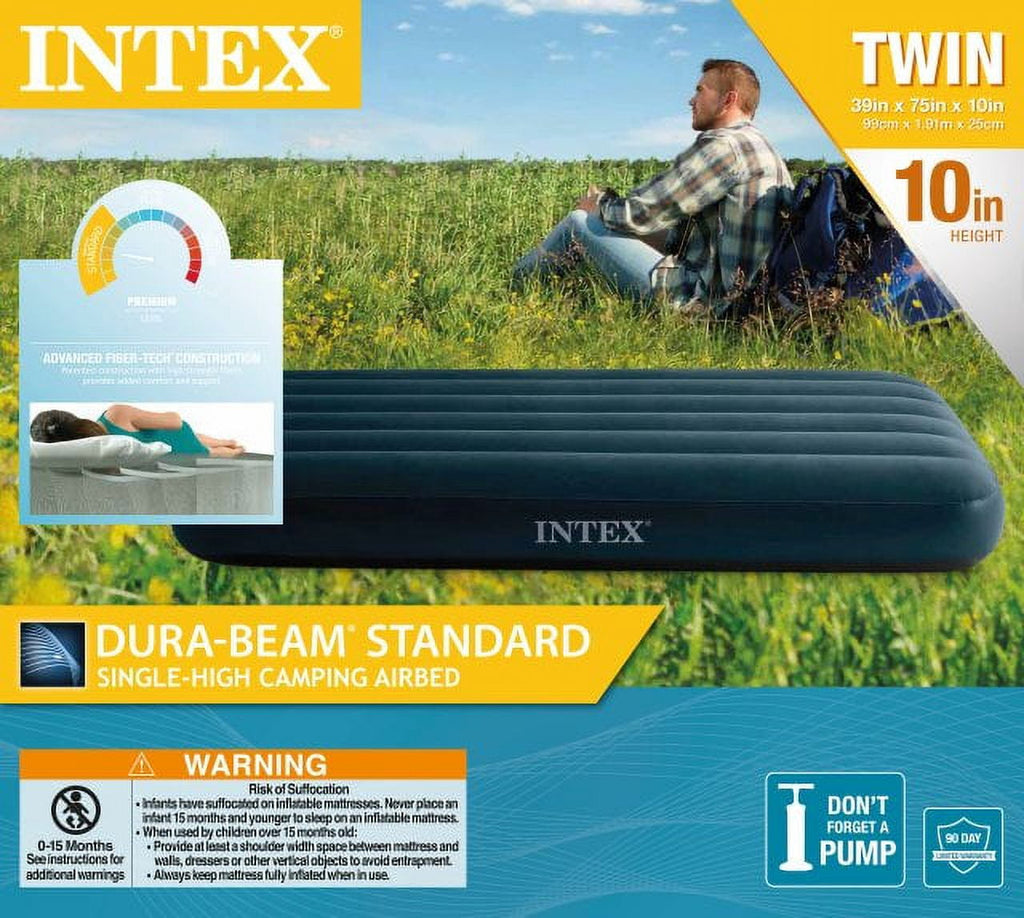 Intex 10in Standard Dura-Beam Airbed Mattress - Pump Not Included - Twin