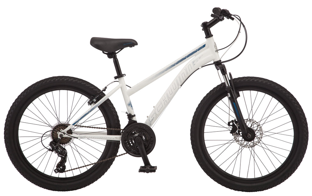 Schwinn Sidewinder Mountain Bike, 24-inch Wheels, 21 Speeds, Black / Teal