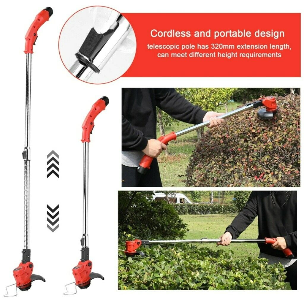 2Z Electric Cordless String Grass Trimmer ,12V 450w Weed Eater Lawn Mower for Garden Yard Lawn Trimming/Pruning,1 Charger