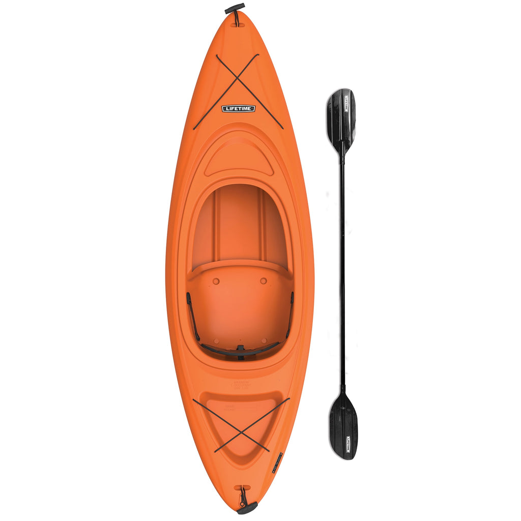 Lifetime Pacer 8 ft Sit-In Kayak (Paddle Included), Orange