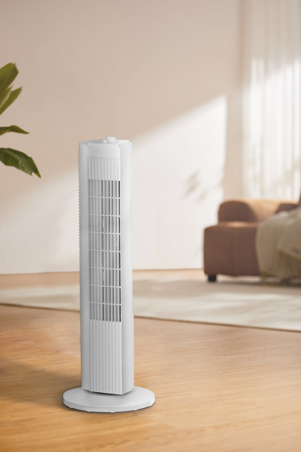 Mainstays 28" Tall, 3-Speed Oscillating Tower Fan, FZ10-19MB, New, Black