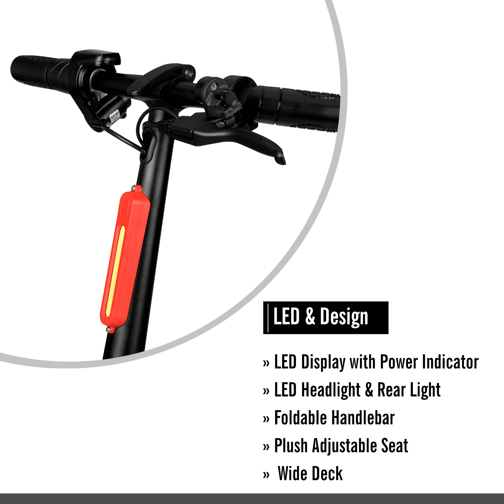 Hyper 36V Skute Commute 12" Seated Electric Scooter with Basket, 250W Motor, 13 Years+, Max Speed 15mph