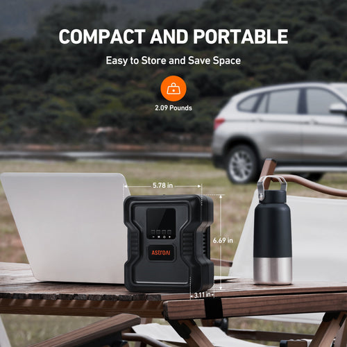 150 PSI Tire Inflator, Car Tire Air Pump 12V DC, AstroAI Portable Air Compressor for Tires