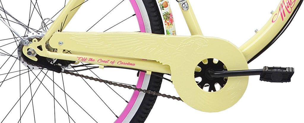 Kent 26" Margaritaville Women's 3-Speed Cruiser Bike, Yellow