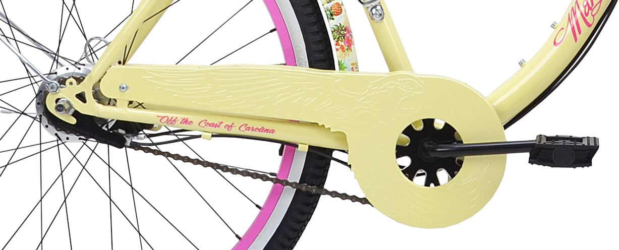 Kent 26" Margaritaville Women's 3-Speed Cruiser Bike, Yellow