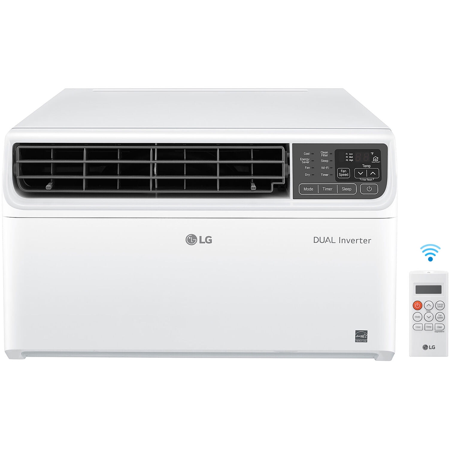 LG Energy Star 9,500 BTU 115V Dual Inverter Window Air Conditioner with Wi-Fi Control