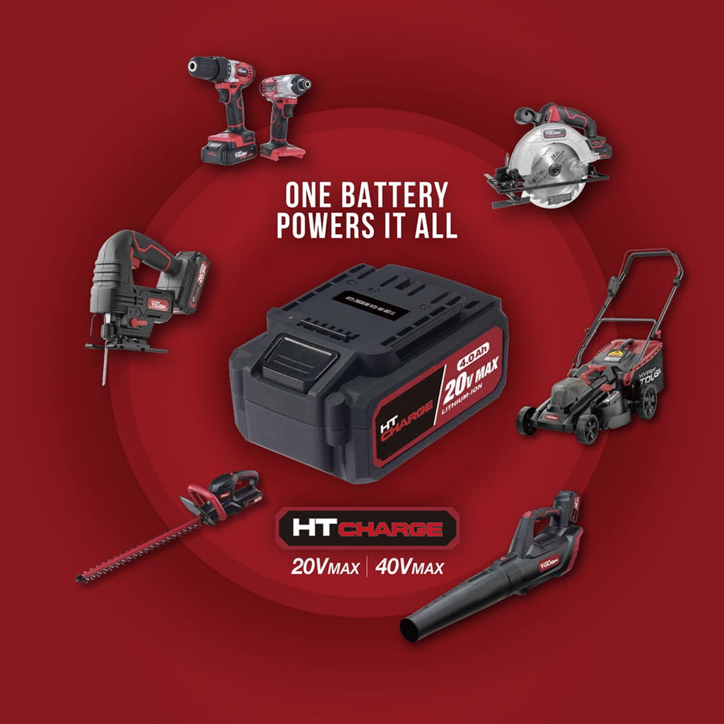 Hyper Tough 20V Max 4.0Ah Lithium-Ion Battery Pack, 8711.1, Provide Longer Runtime