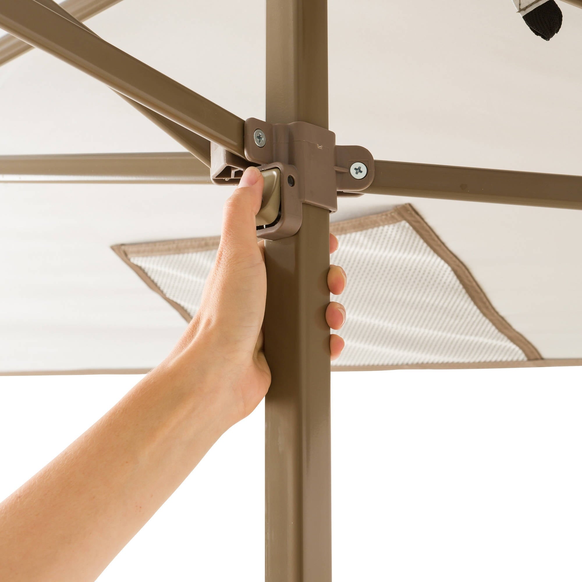 Ozark Trail 13' x 13' Beige Instant Outdoor Canopy with UV Protection