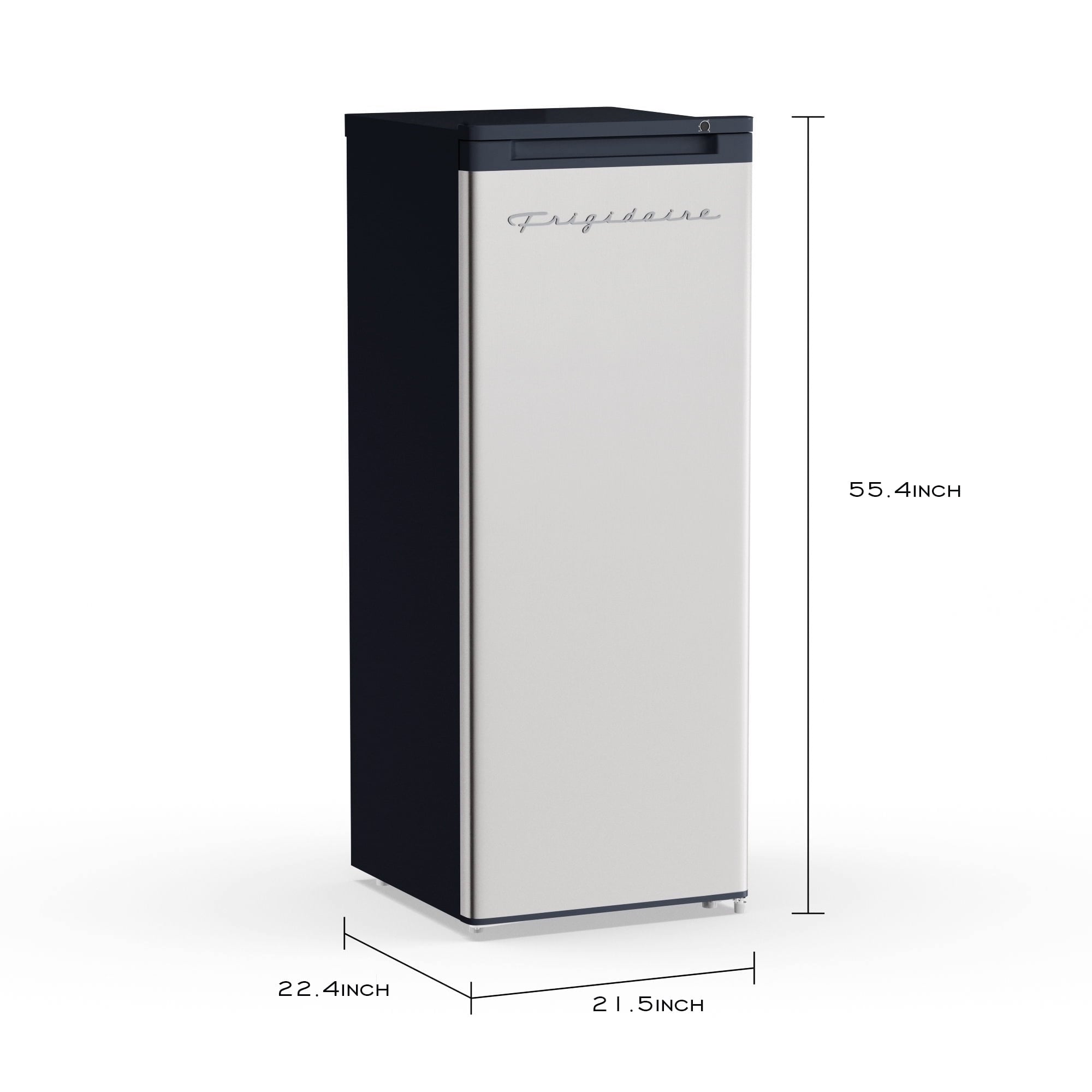 Frigidaire 6.5 Cu. ft. Retro Upright Freezer, Platinum Silver