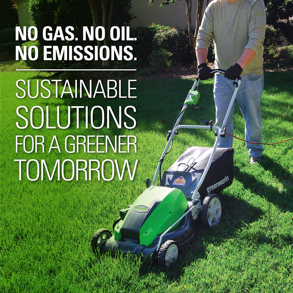 Greenworks 13 Amp 21" Corded Electric Walk-Behind Push Lawn Mower 25112