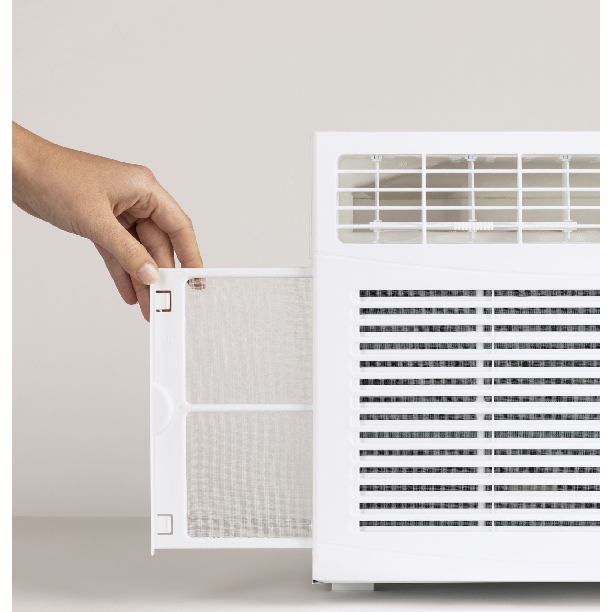 GE Appliances 5,000 BTU 115-Volt Electronic Window Air Conditioner with Remote and Eco Mode, Black, AHB05LZ