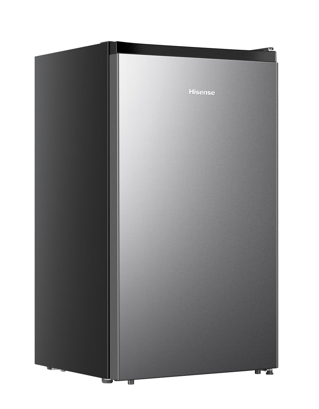 Hisense 4.4 Cu ft. Single Door Mini Fridge with Chiller, Silver 18.7" Width