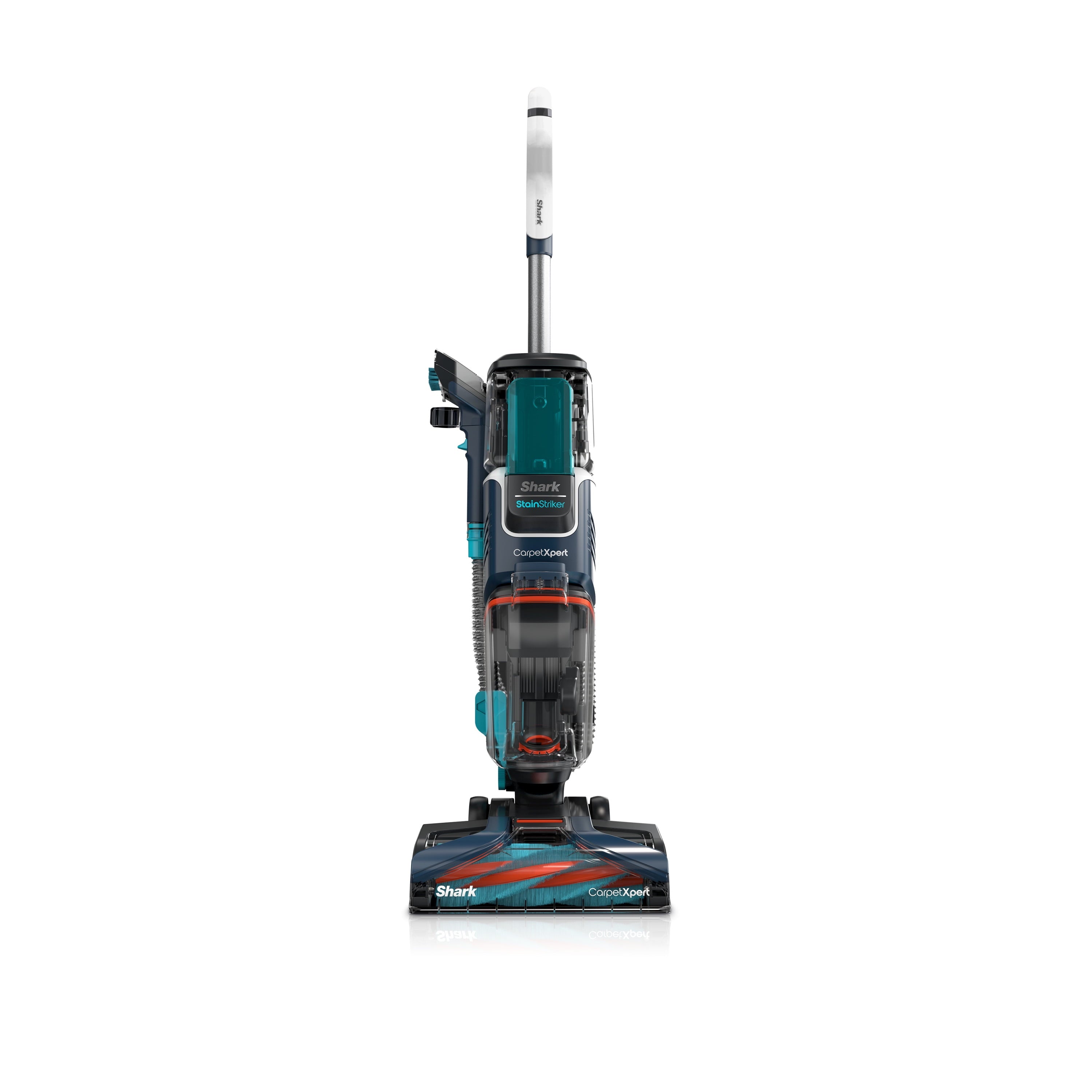Shark CarpetXpert with StainStriker, Upright Carpet & Upholstery Cleaner, Built-in Spot & Stain Eliminator, Deep Cleaning & Tough Stain Removal, Carpet Shampooer, Navy, EX200