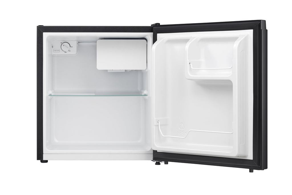 Hisense 1.6 Cu. ft. Single Door Mini Fridge, Black, 17.5" Width