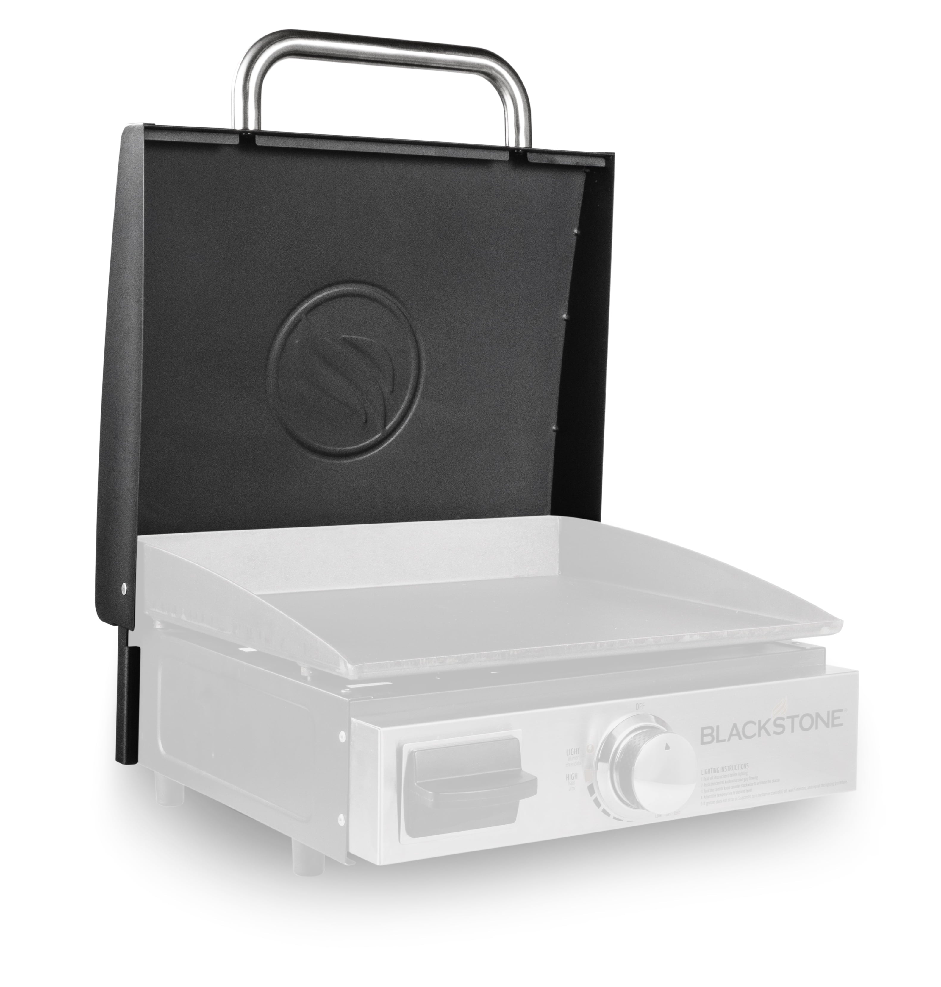 Blackstone 17" Griddle Hood, Black, Front Grease Only models