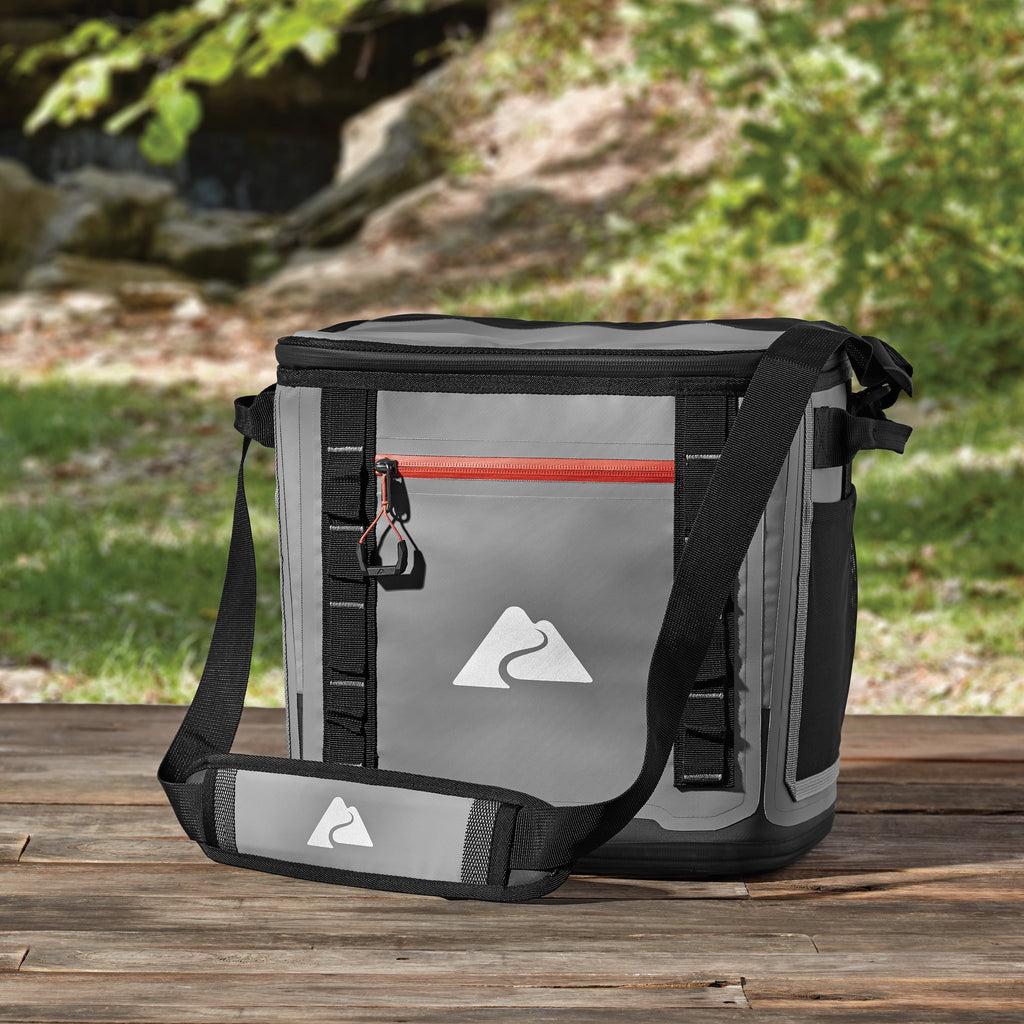 Ozark Trail 24 Can Welded Cooler, Hard Liner Cooler with Microban®, Gray