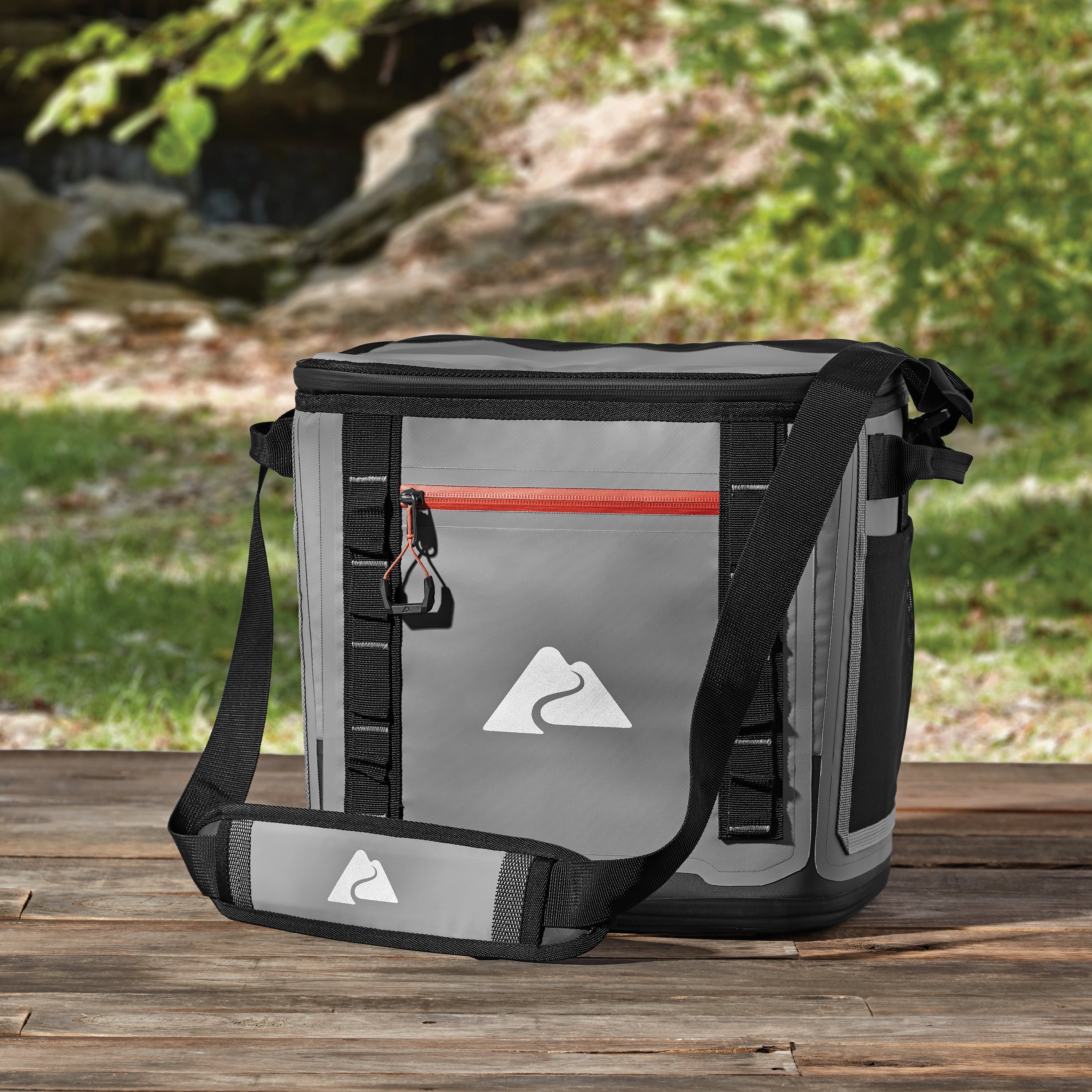 Ozark Trail 24 Can Welded Cooler, Hard Liner Cooler with Microban®, Gray