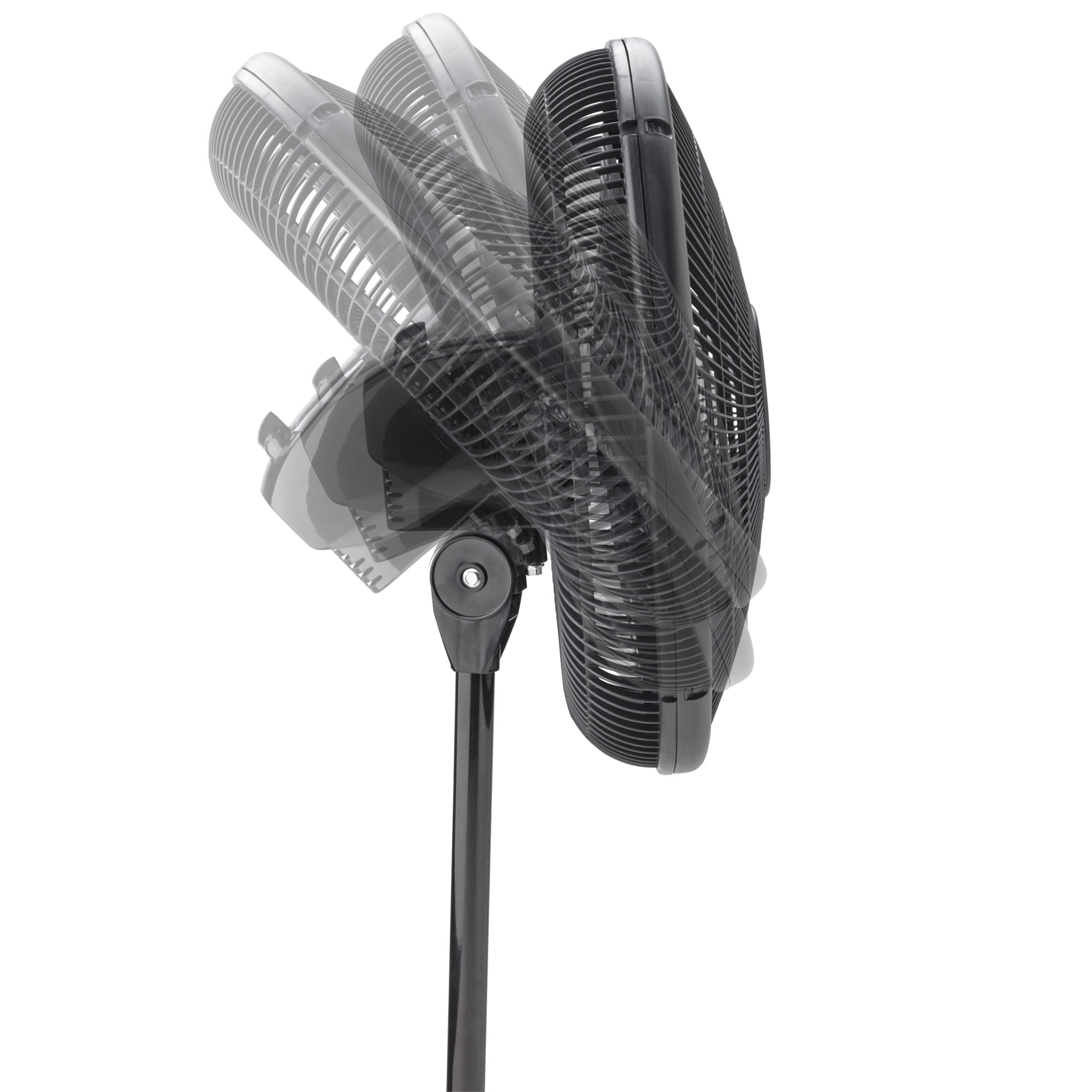 Lasko 16" Oscillating Adjustable Pedestal Fan with 3-Speeds, 47" H, Black, S16500, New