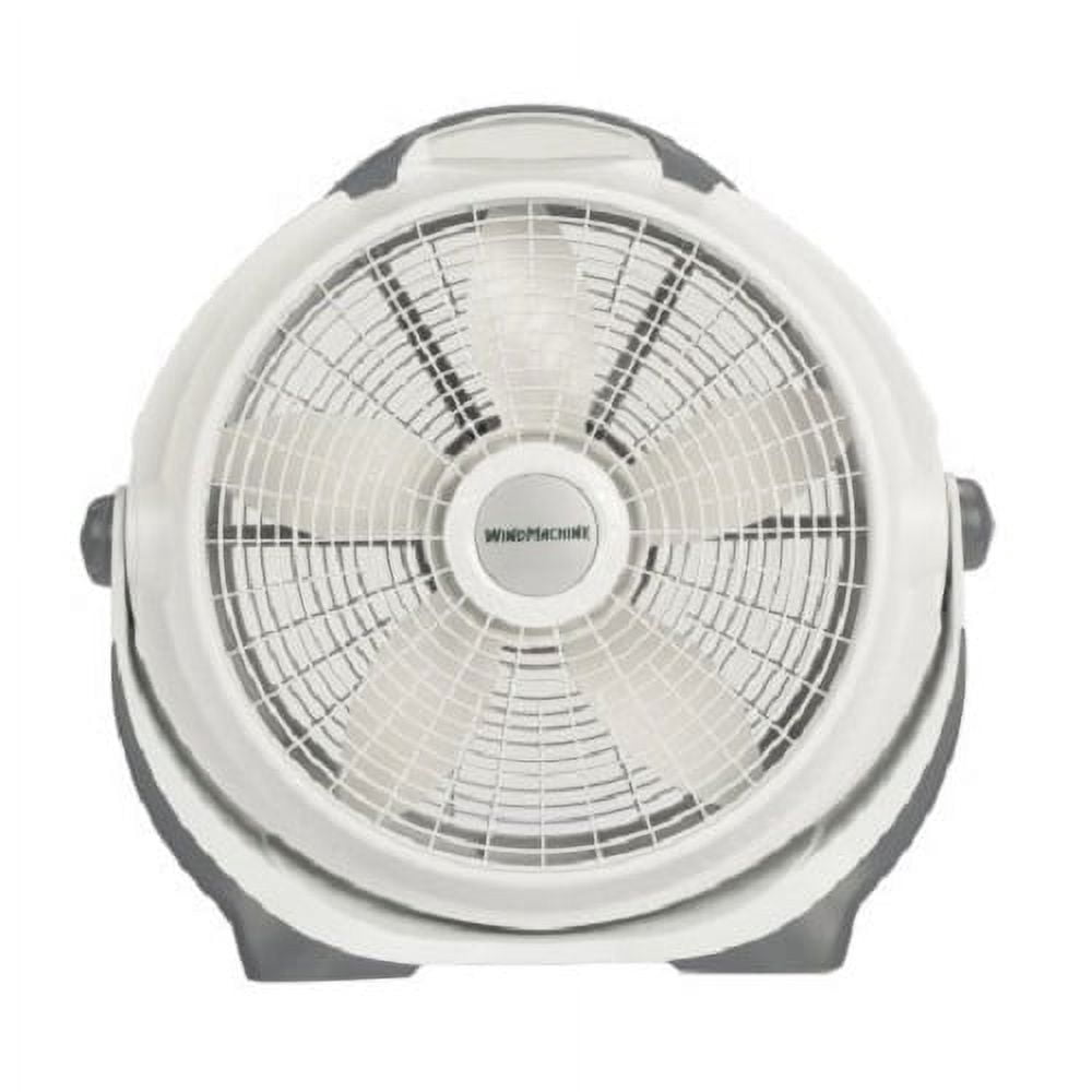 Lasko Wind Machine 20" Pivoting Floor Fan with 3 Speeds, 23" H, Gray, A20301, New