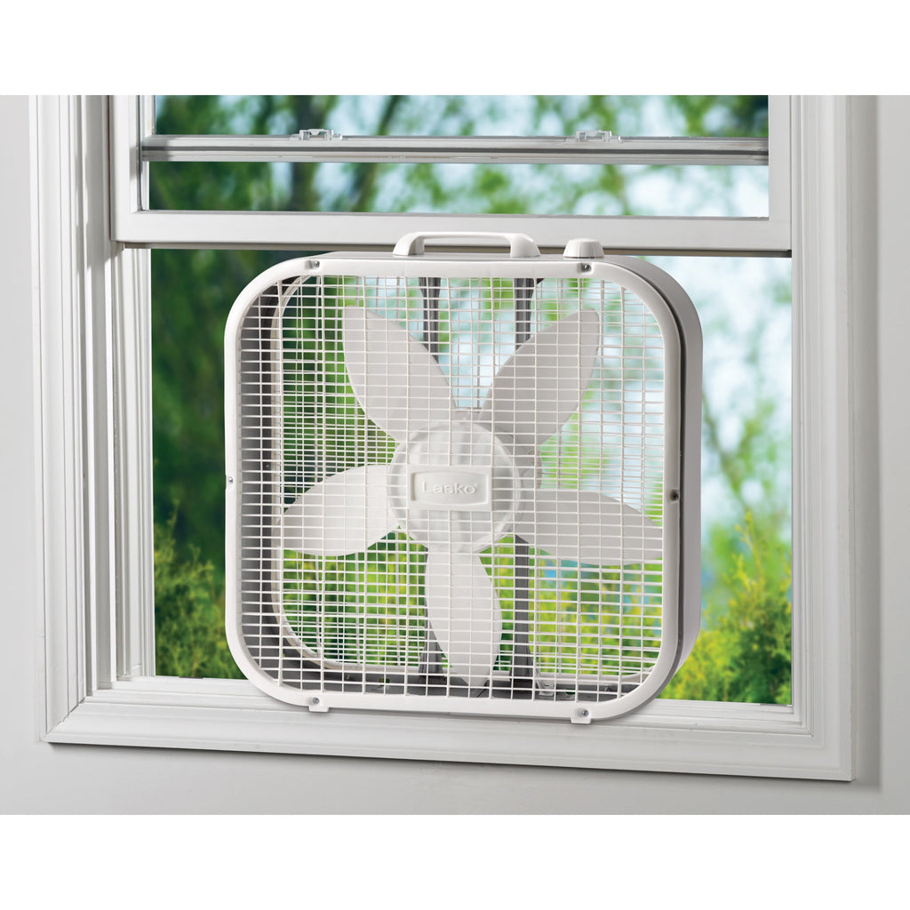 Lasko 20" Cool Colors 3-Speed Box Fan with Weather-Resistant Motor, Blue, 22.5" High, B20310, New