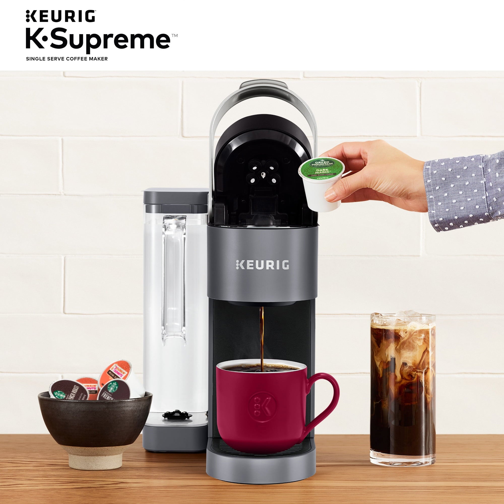Keurig K-Supreme Single-Serve K-Cup Pod Coffee Maker, Black