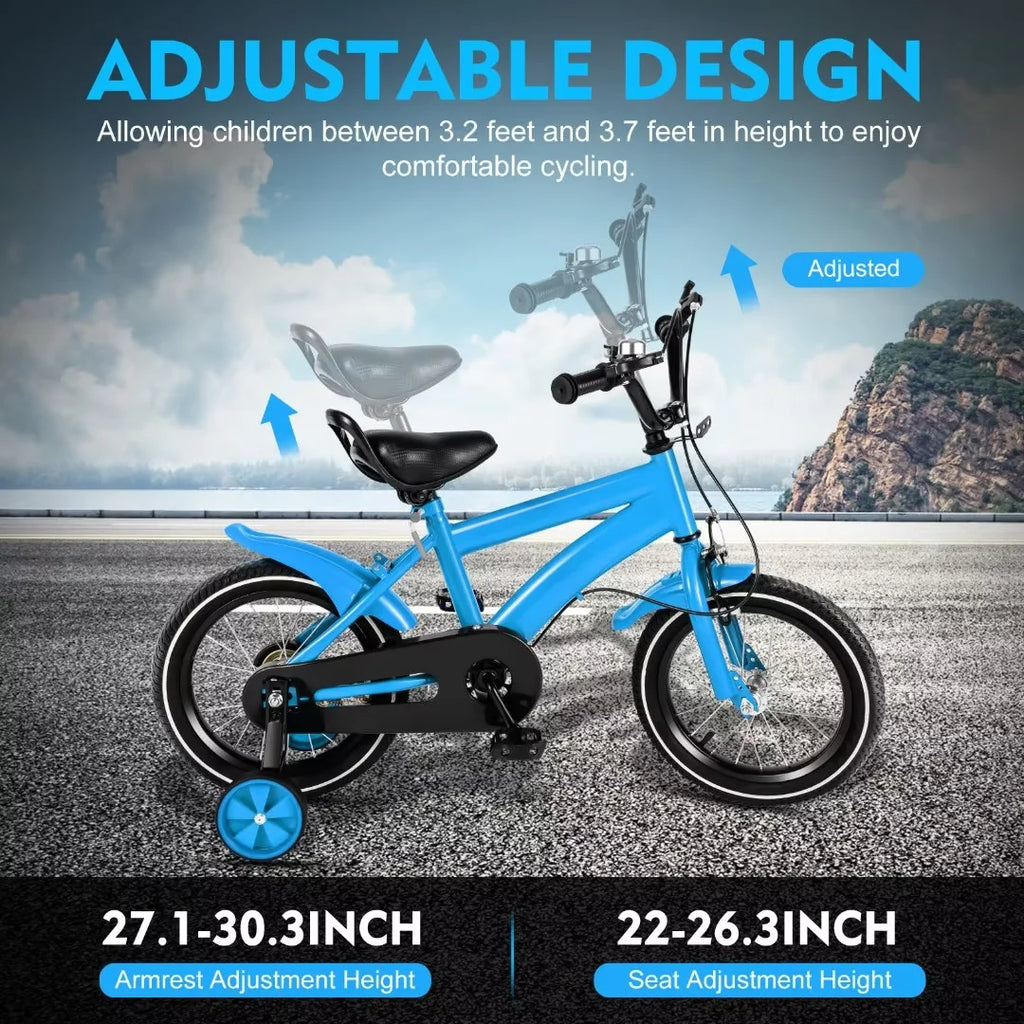 TFCFL 14 inch Kids Bike Bicycle Children Cycle Bikes Gift With With Safety Training Wheels