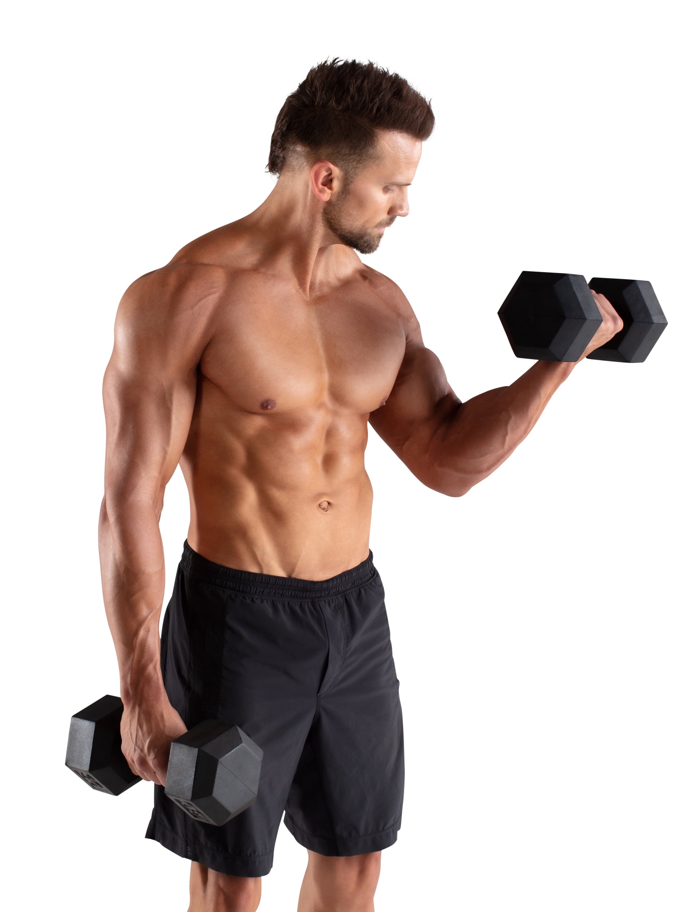 Weider, 25lb Rubber Hex Dumbbell, Single
