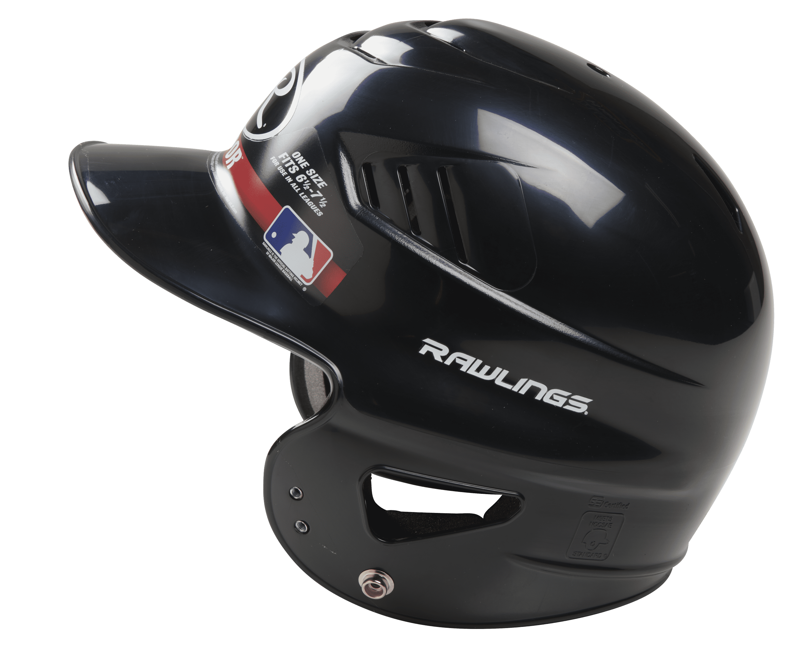Rawlings 2022 Coolflo Youth Baseball Batting Helmet, Black