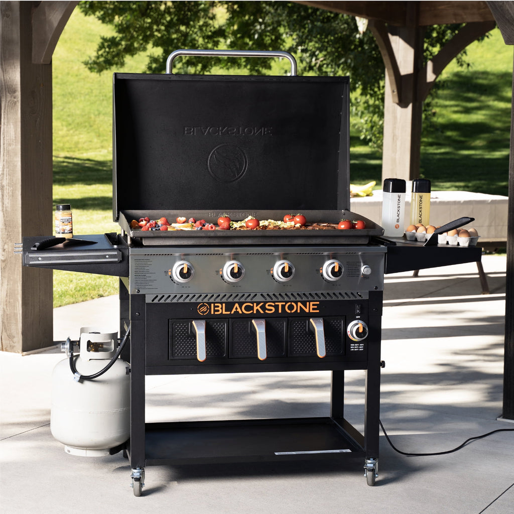 Blackstone 4-Burner 36" Propane Griddle with Air Fryer and Hood